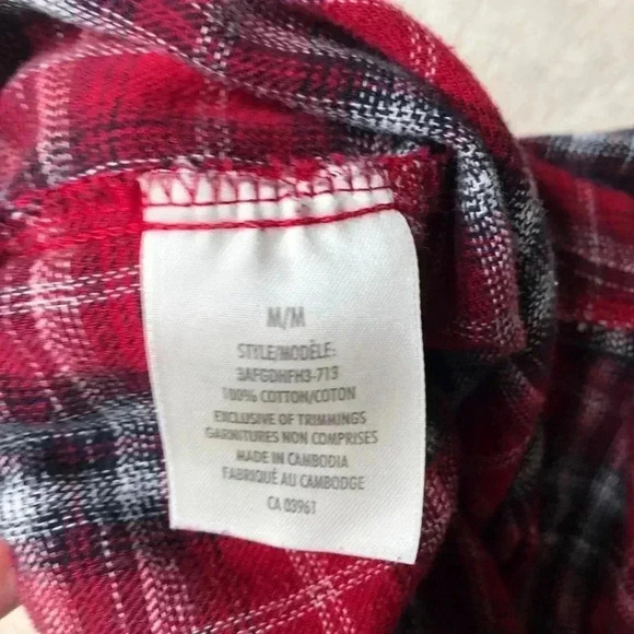 Denver Hayes Pajama Pants Red Plaid Size Medium - Picture 4 of 16